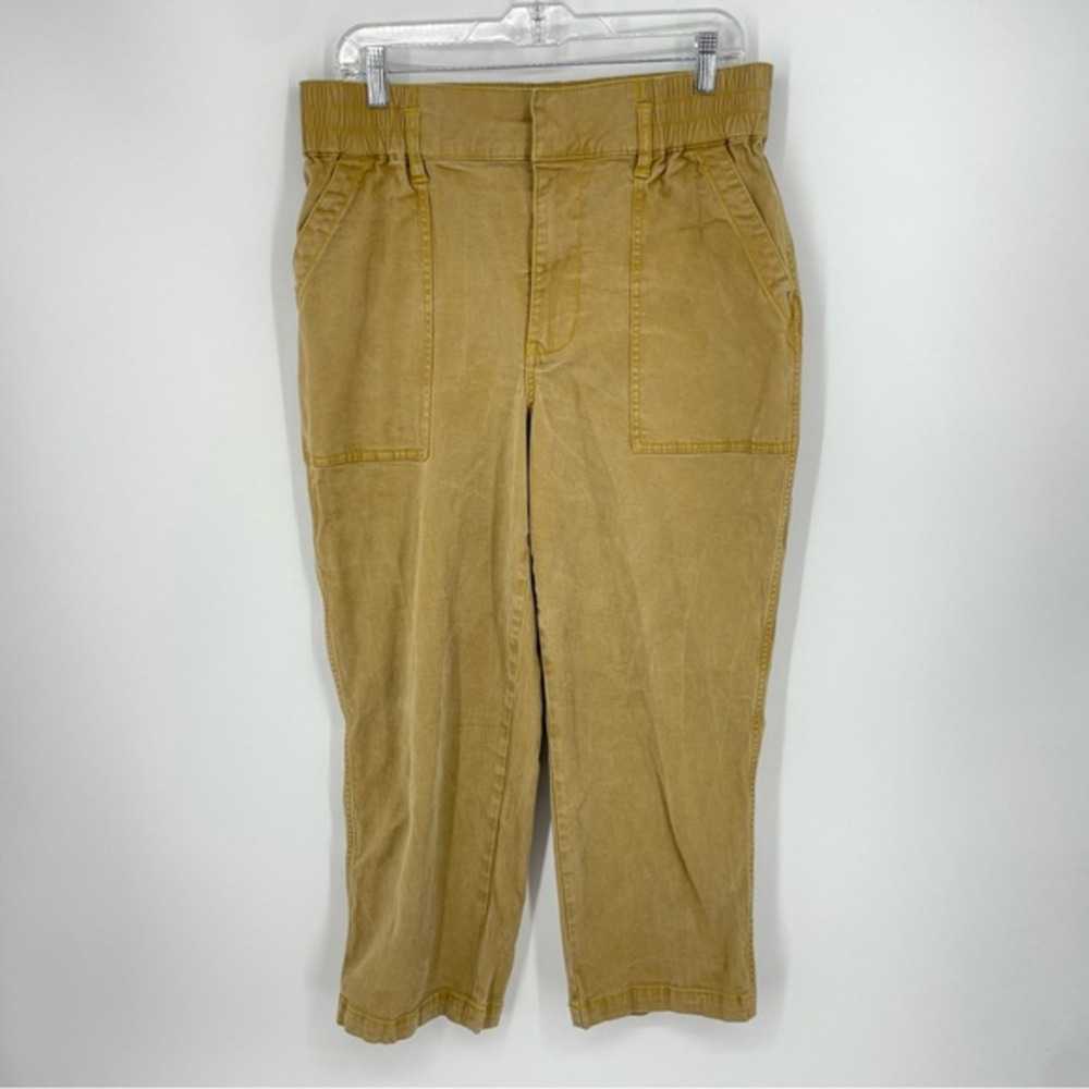 CAbi Tan Discovery High Rise Elastic Waist Trouser‎ Pants  5693 Sz 12